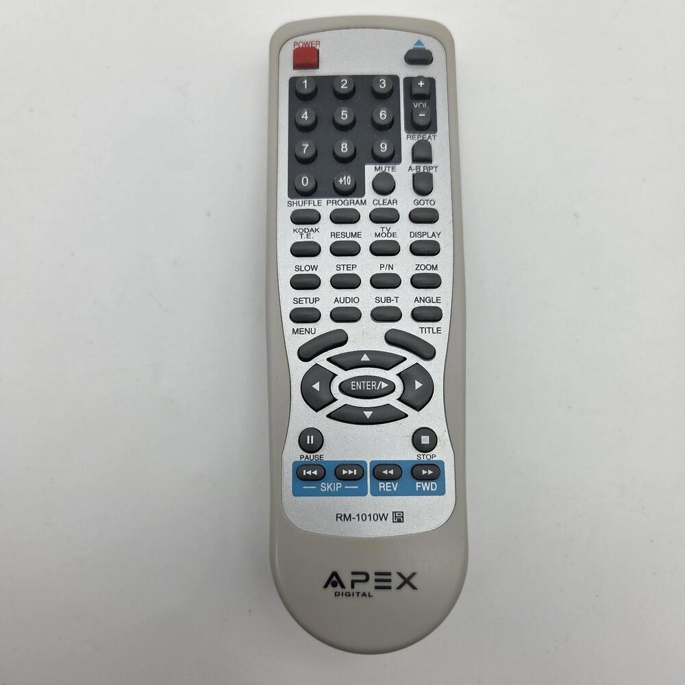 Genuine APEX RM-1010W Remote Control AD-1110W AD-1130 AD-1130W DVD Player Tested